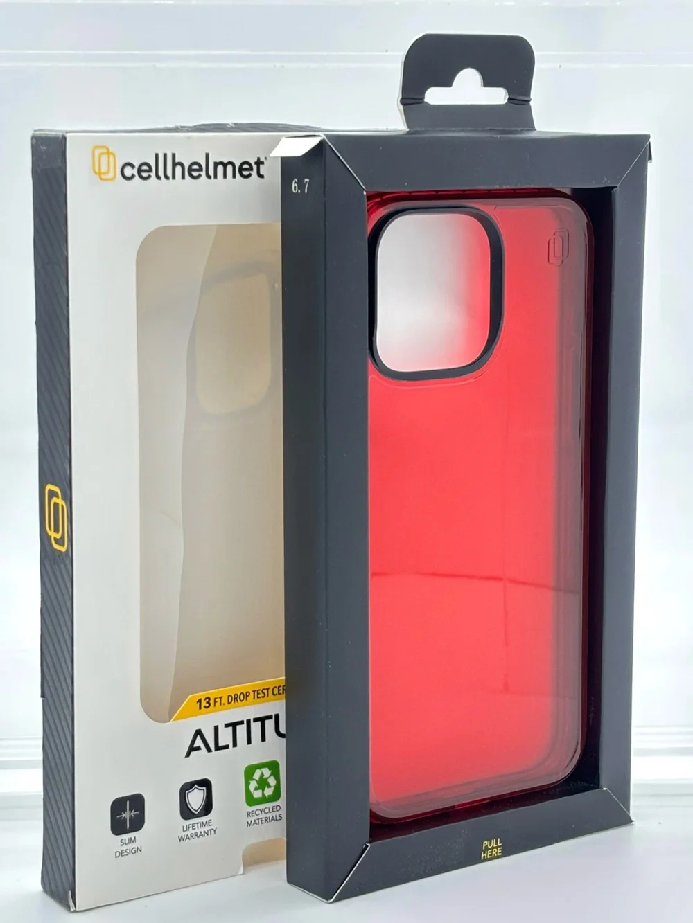 iPhone 16 Pro Max Case Red Drop Tested Protection Slim No Slip Grip Cover New